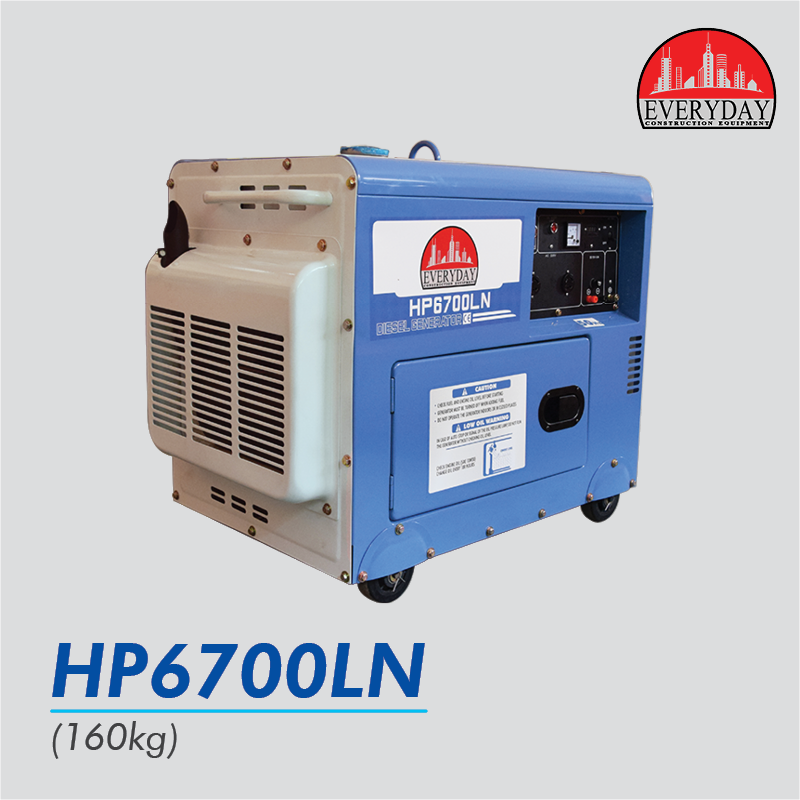 everyday silent diesel genset hp6700ln